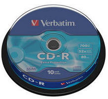  CD-R 10 . Verbatim