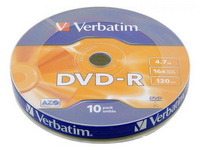  DVD-R 10 . Verbatim 16x (shrink)