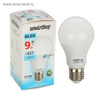  . A60 (E27, 9, 4000K) Smartbuy