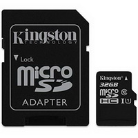   microSDHC 32GB class 10 Kingston
