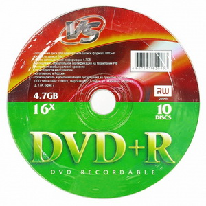  DVD+R 10 . VS 16x (shrink)