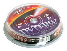 банка DVD-RW 10 шт. VS 4x