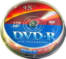 банка DVD-R 10 шт. VS 16x
