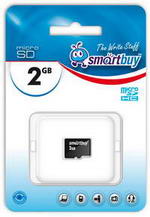 Карта памяти microSD 2GB Smart Buy