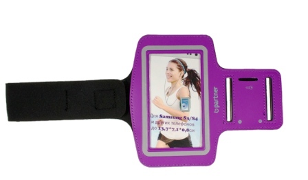 Спортивный чехол для смартфона, фиолетовый Partner