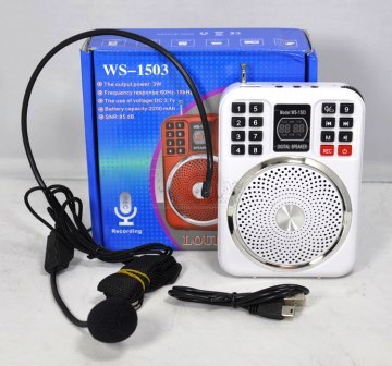 Радиоприемник WS-1503 (USBmicroSDMP3,микрофон)