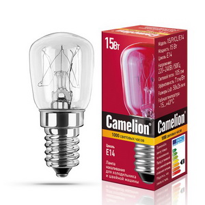 Лампа для холодильника 15Вт Е14 Camelion