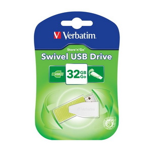 Flash Drive 32GB Verbatim Swivel Eucalyptus Green